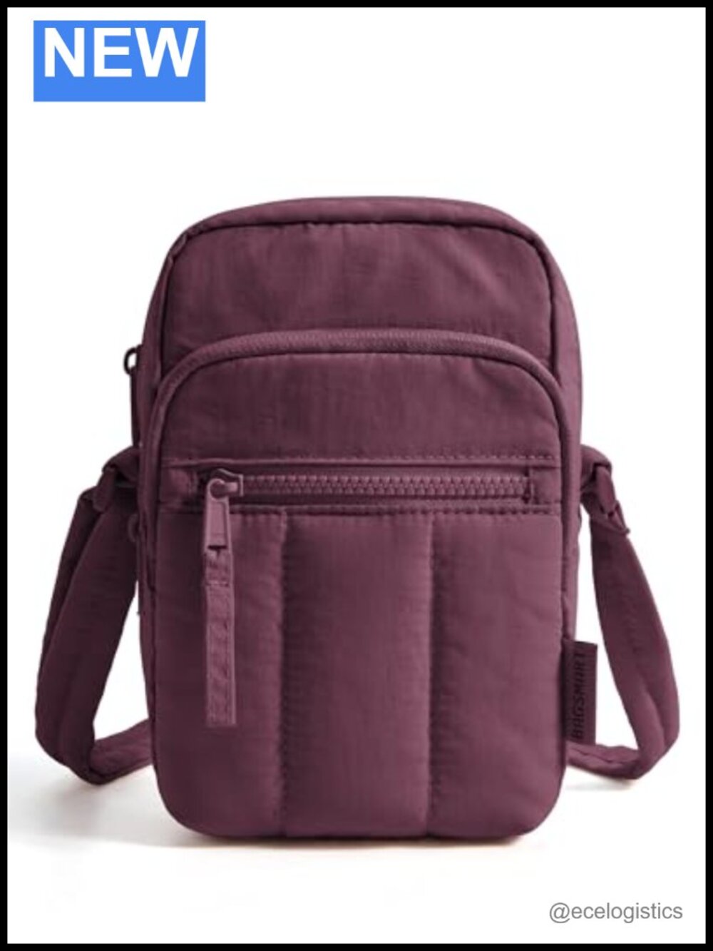Mini Puffer Crossbody Bag with RFID Blocking Card Slots, Adjustable Strap